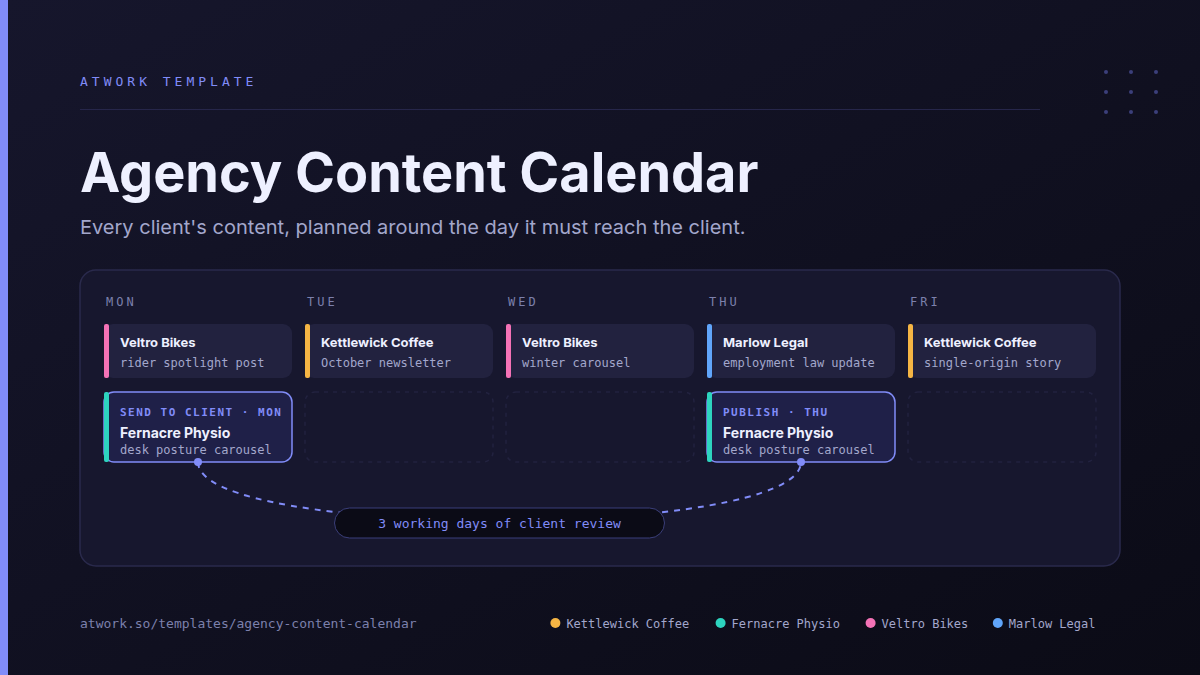 Agency Content Calendar